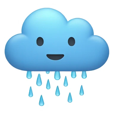 Cloud raining  sticker