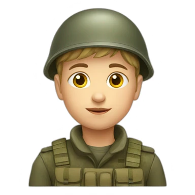 ukraine child soilder sticker