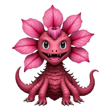a flower like a monster a demogorgon basically but without e sticker