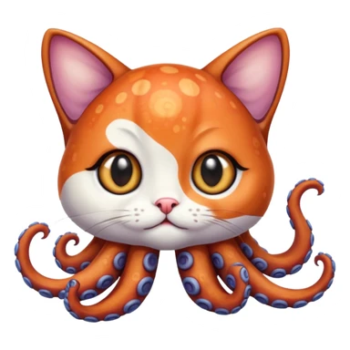 An octopus Cat sticker