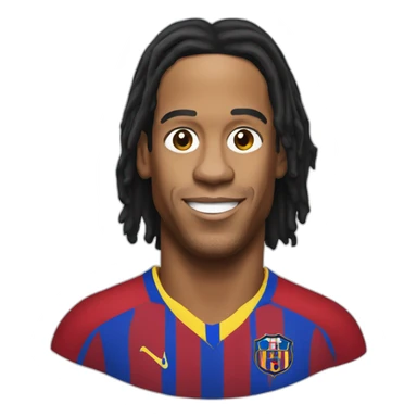 ronaldinho realistic football player sticker