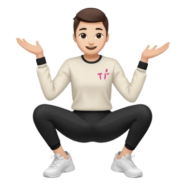tiktok dance sit down sticker
