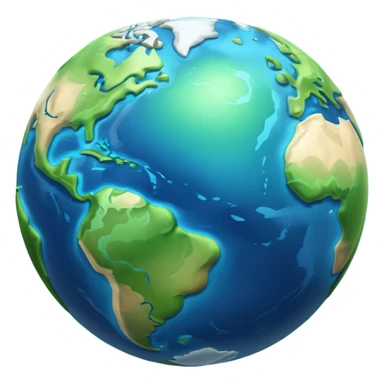3d planet earth sticker