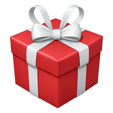 Christmas present heart sticker