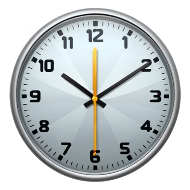 fast moving clock sticker