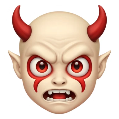 very scared demon memoji sticker