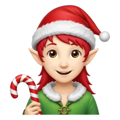 christmas heat elf sticker