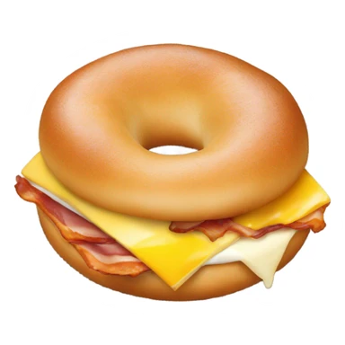 Bacon egg and cheese bagel  sticker