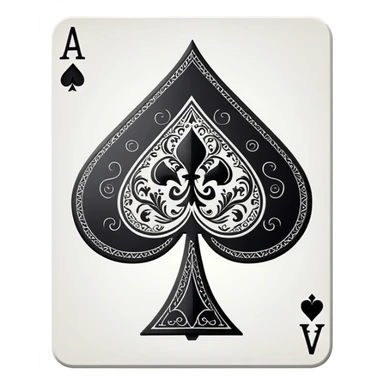 ace of spades playing card sticker
