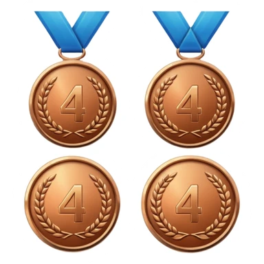 4th place medals sticker