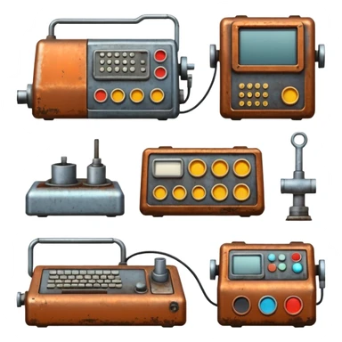 1980s machinery and equipment sticker