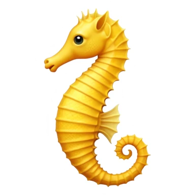 Yellow Seahorse  sticker