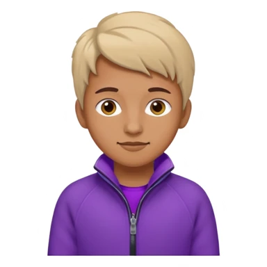 La tercera imagen, manten el forro polar morado sticker