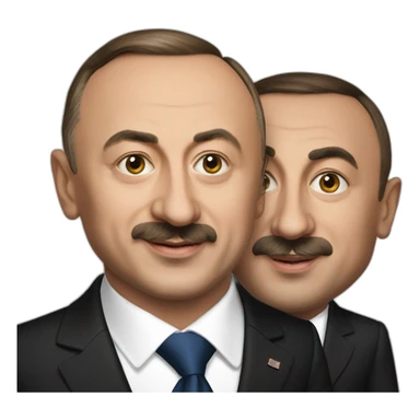 ilham aliyev with pasyinyan sticker