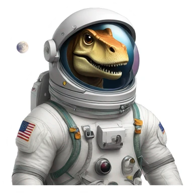 Trex mix with astronaut sticker