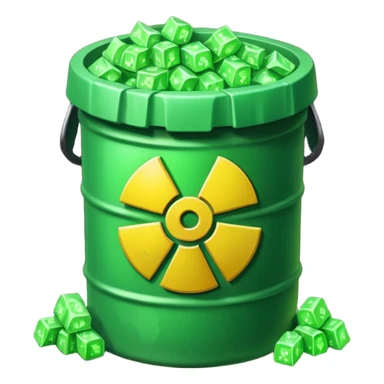 nuclear waste sticker