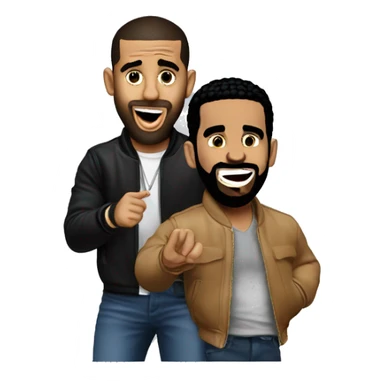 Diddy and drake going crazy  sticker
