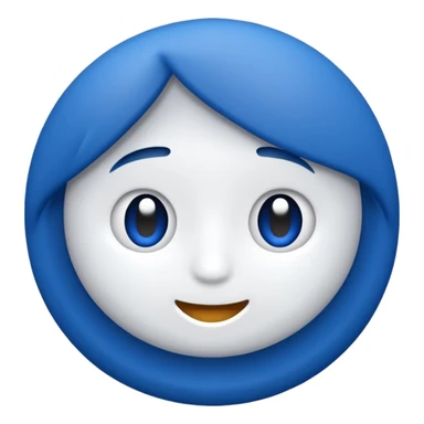 Verificación azul con un chulito blanco  que el emoji sea redondo y sin cara sticker