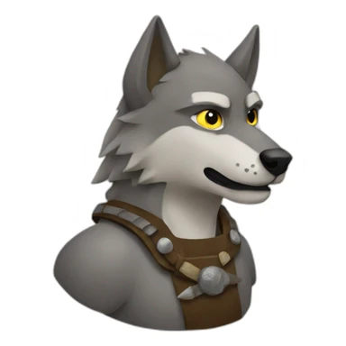 Viking wolf sticker