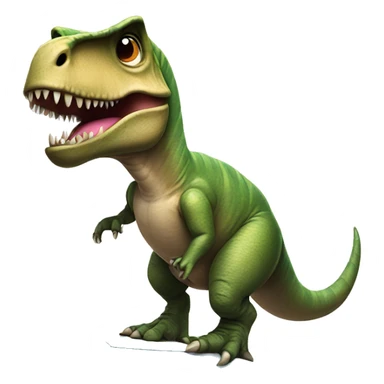 T-Rex wearing a tutu on a surfboard sticker