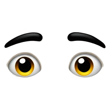 emoji looking to the corner with boh eyes  sticker