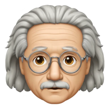 Einstein with black glasses sticker