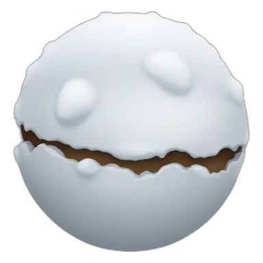 boule de neige qui s'écrase  sticker