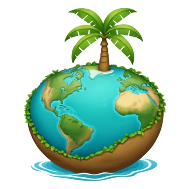 Créer un emoji représentant la Guadeloupe dans sa forme géographique réelle, vue du dessus, avec les deux îles Basse-Terre et Grande-Terre sticker