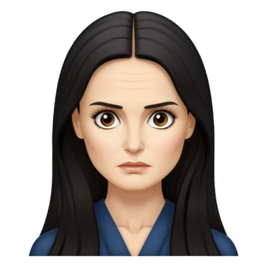 Demi Moore serious sticker