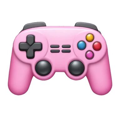 pink gamepad with wire in the middle sticker