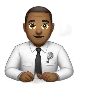 Padre en el trabajo sticker