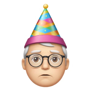 😔+🤓 con copete sticker