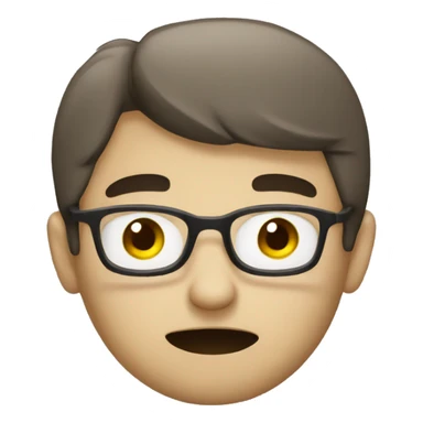 A person who is tired from studying sticker