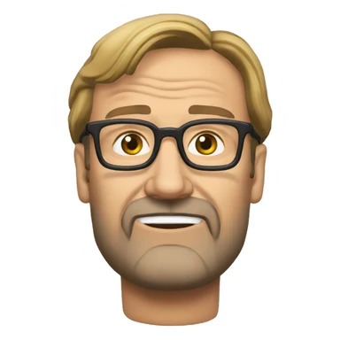 Klopp dizzy head sticker