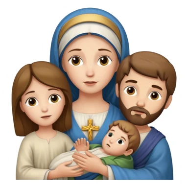 Mary And Jesus And Joseph sticker