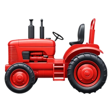 plastic toy  tractor sticker
