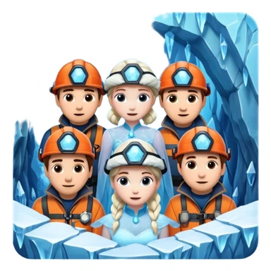 rescuers frozen in a cave sticker