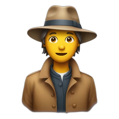 Chat avec un chapeau et un manteau  sticker