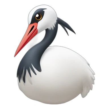 crane d oeuf sticker