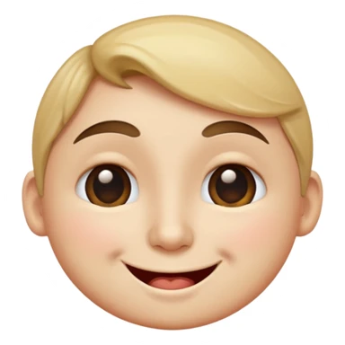 winking smirking pointing circle face sticker