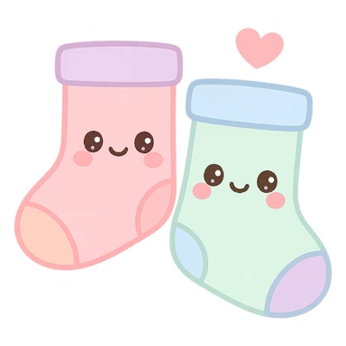 cute socks sticker
