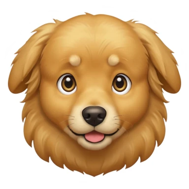 I want an emoji of a goldenretriever who is scared sticker
