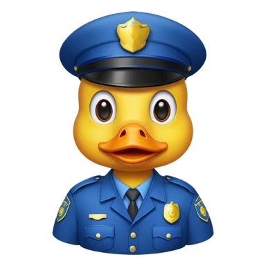 Police duck sticker