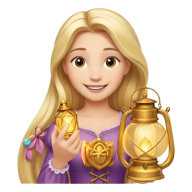 rapunzel lantern emoji sticker