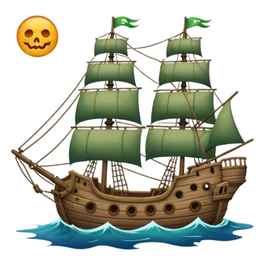 The Flying Dutchman with dilapidated saild sticker