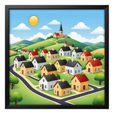 pequeño pueblo sticker