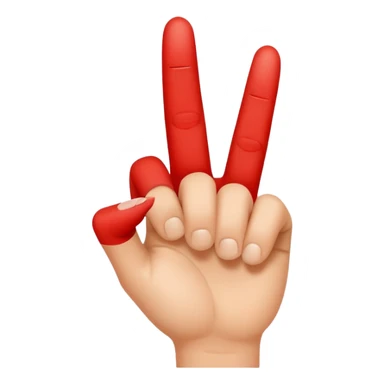 Finger pointing at a hole sticker