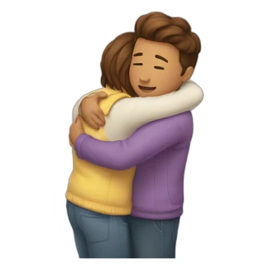 hug the heart sticker