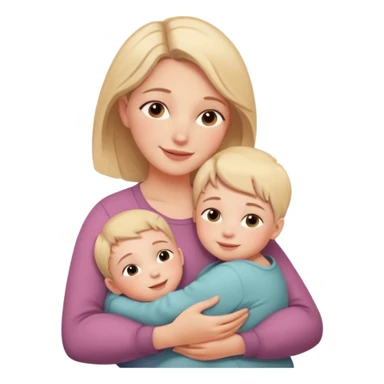 A loving mother holding her young child in her arms, warm natural light coming through a window, soft smile, emotional connection, candid moment, realistic photography, shallow depth of field, high resolution, warm tones
 sticker