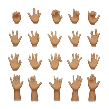 
emojis with one hand to the left vertically and the same on the other side sticker